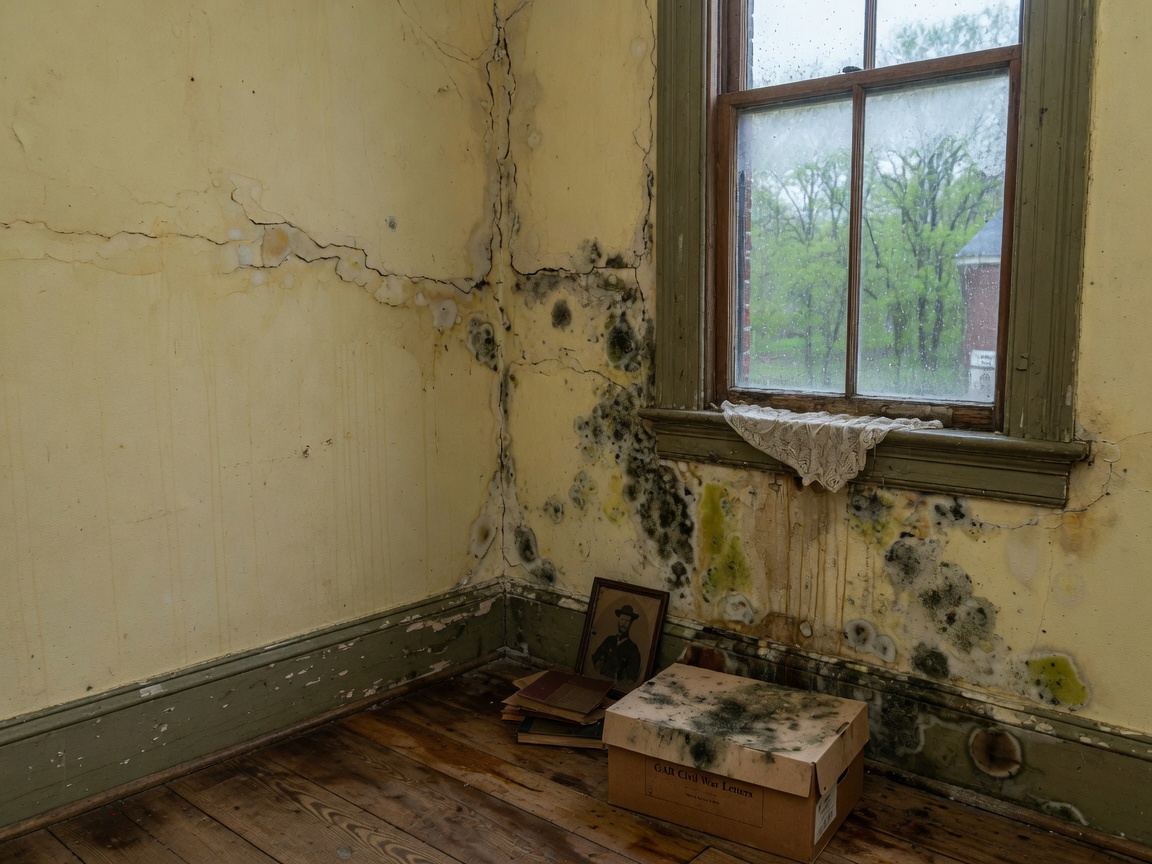 Signs of Mold in Historic Gettysburg Homes After Spring Rains